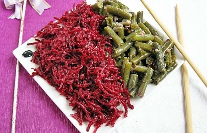 салат свекла со стручковой фасолью фото