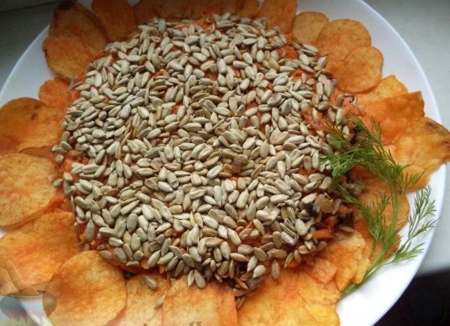 салаты с семечками подсолнуха фото