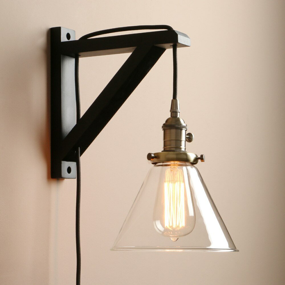 sconce wall lamp wooden фото