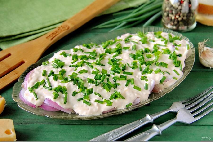 сельдь в сырном соусе фото