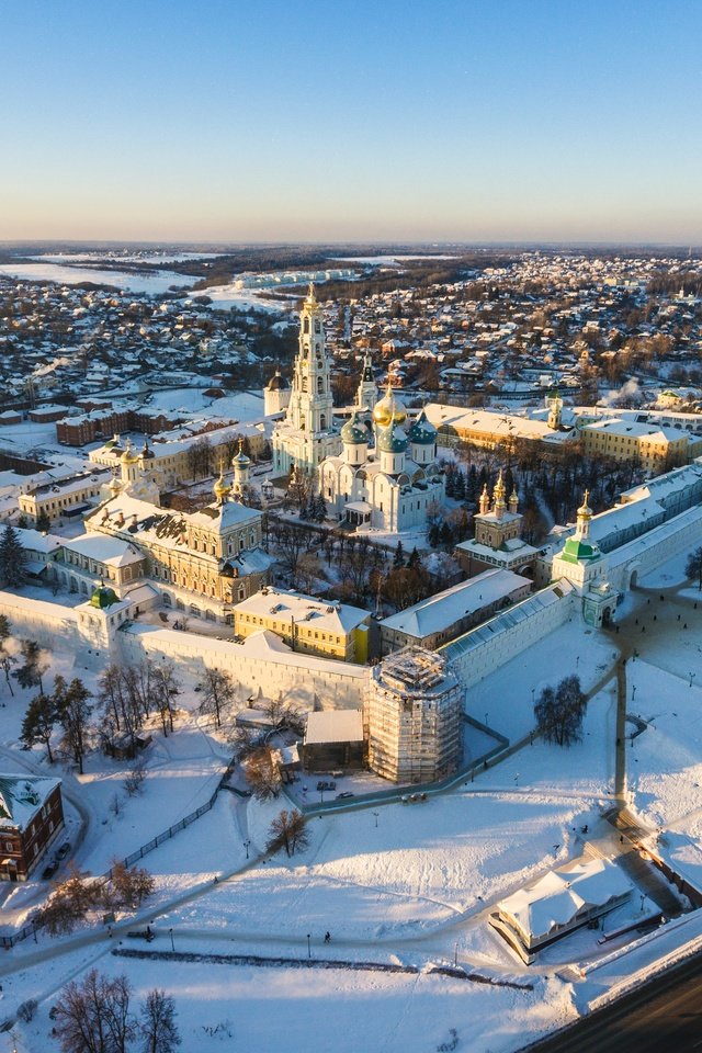 сергиева лавра с высоты фото