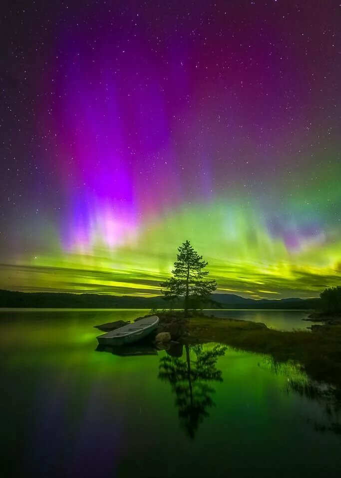 северное сияние фото