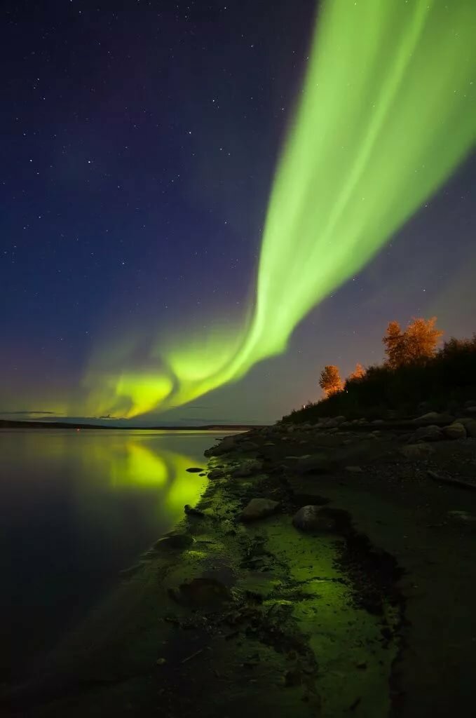 северное сияние фото