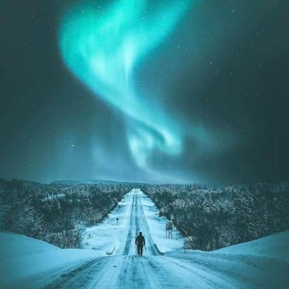 северное сияние фото