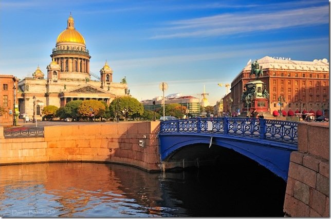 синий мост санкт петербург фото