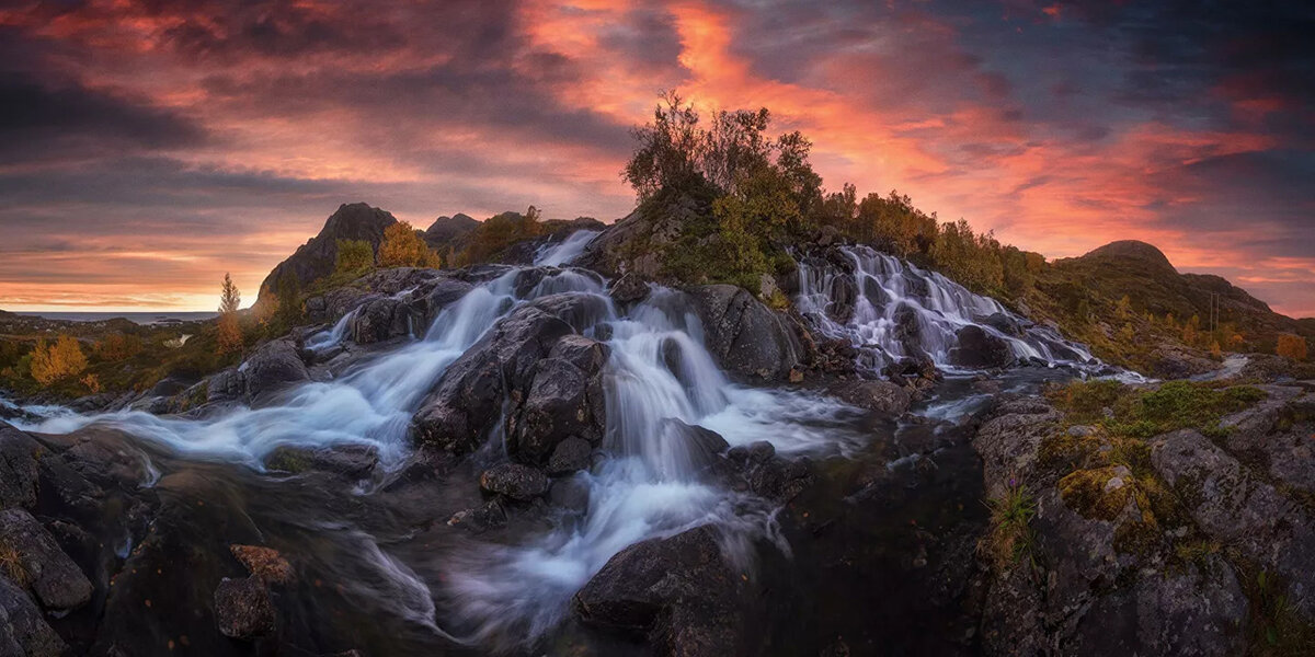 скачать картинки горы море водопады фото