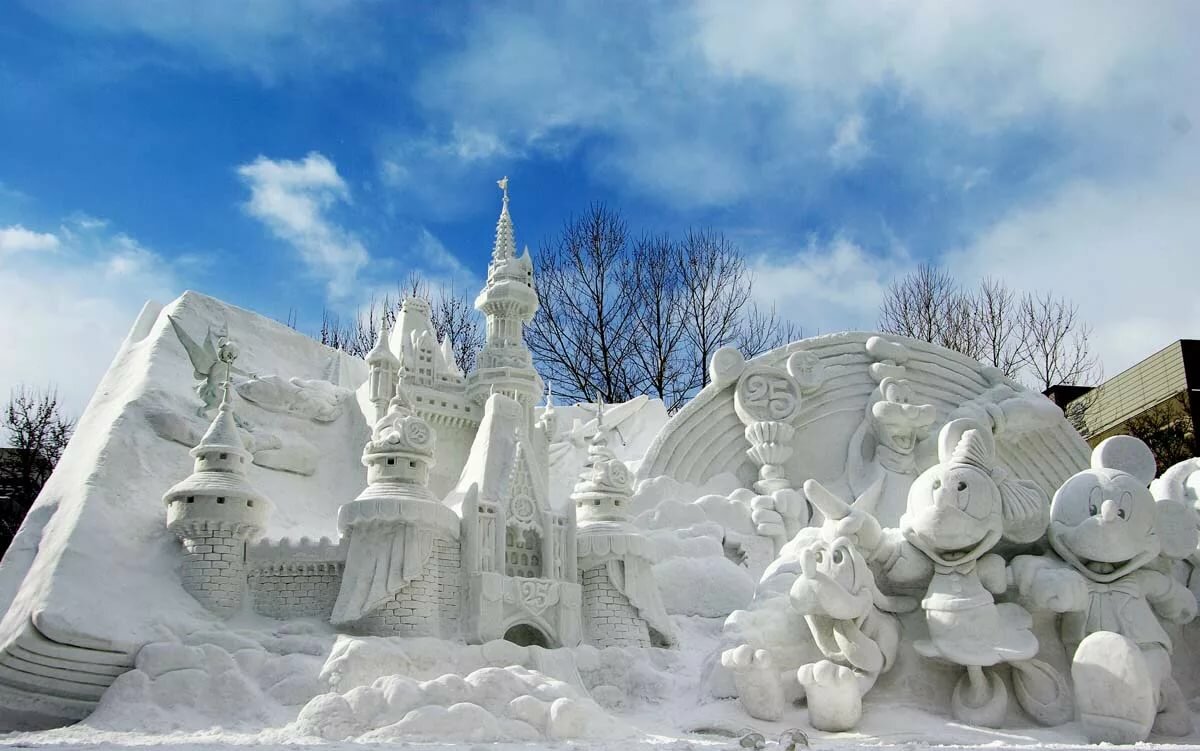 скульптуры из снега фото
