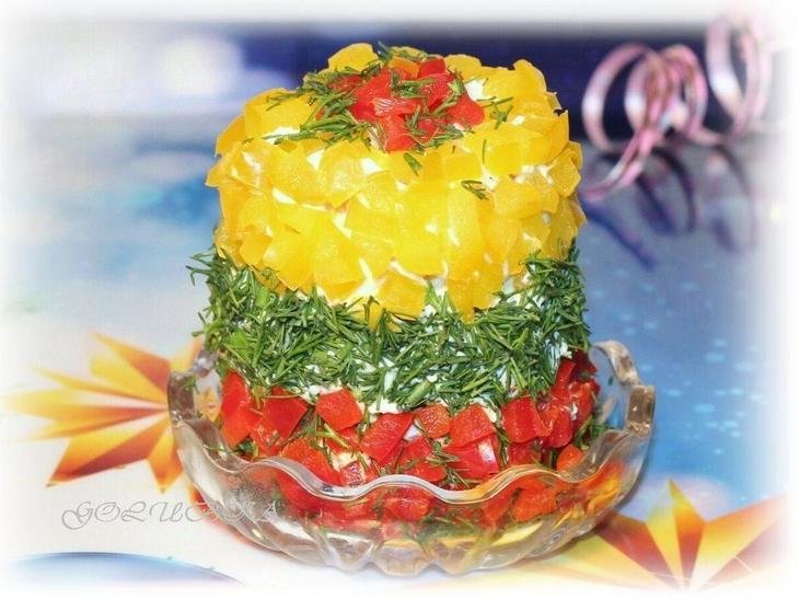 слоеные салаты фото