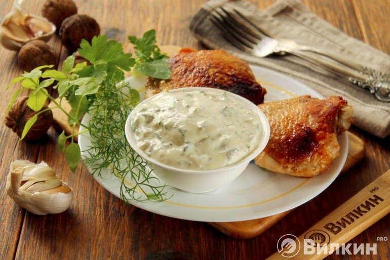 сметанный соус для курицы фото