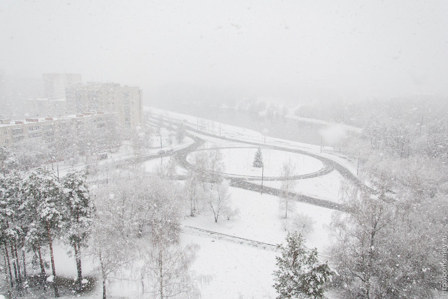 снегопад в городе картинки фото