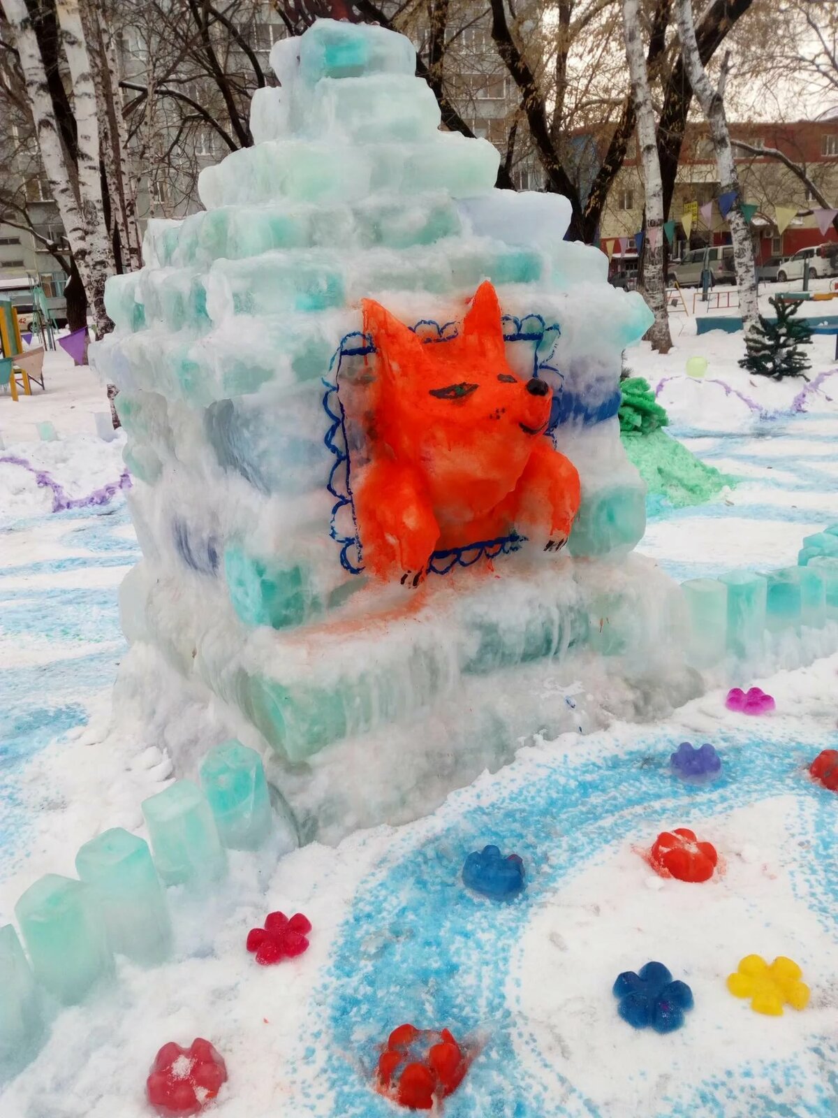 снежные фигуры фото