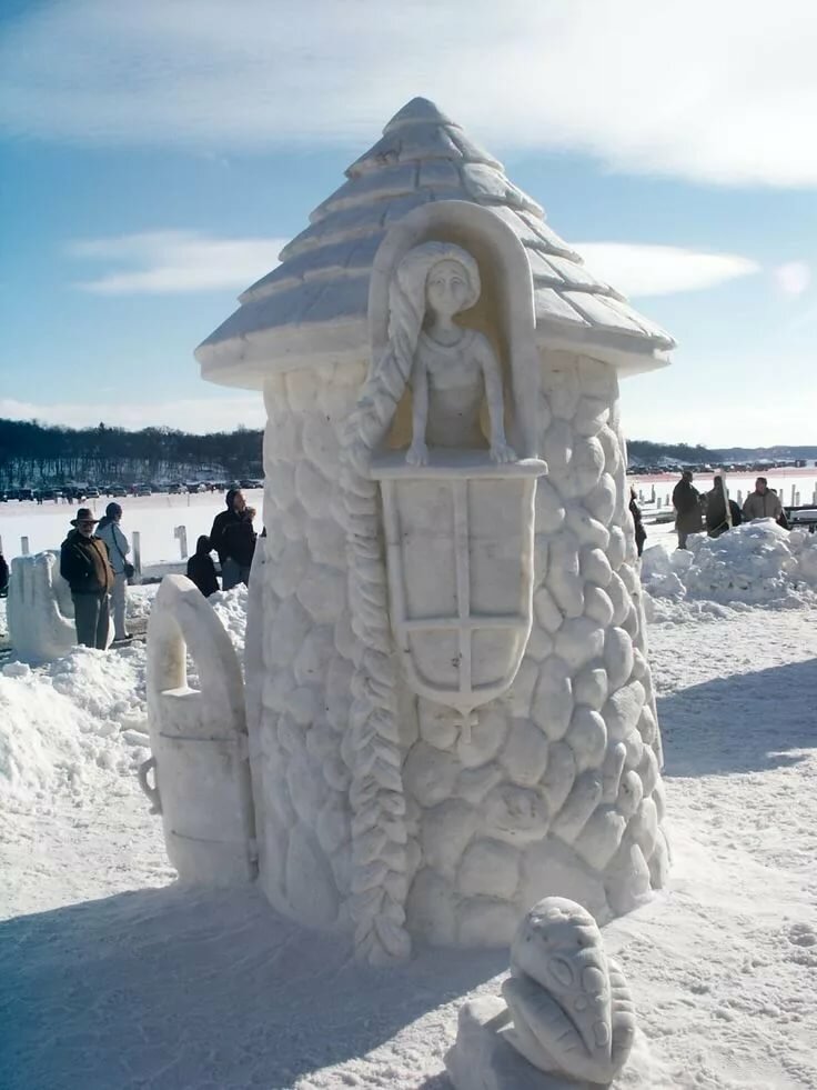 снежные скульптуры новосибирск 2019 фото