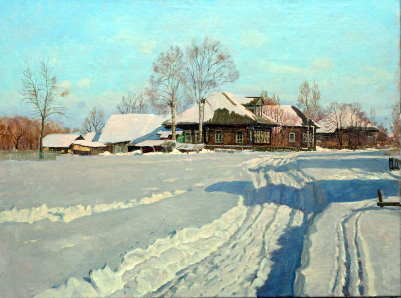 советская деревня в живописи фото