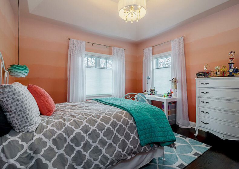 спальня в голубых тонах фото