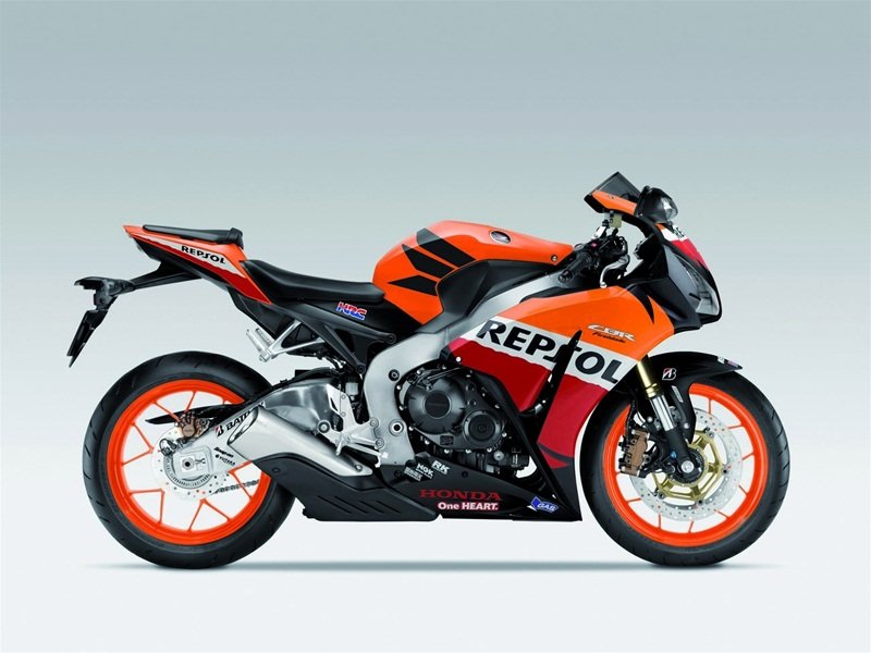 спортбайк honda cbr1000rr оранжевый фото