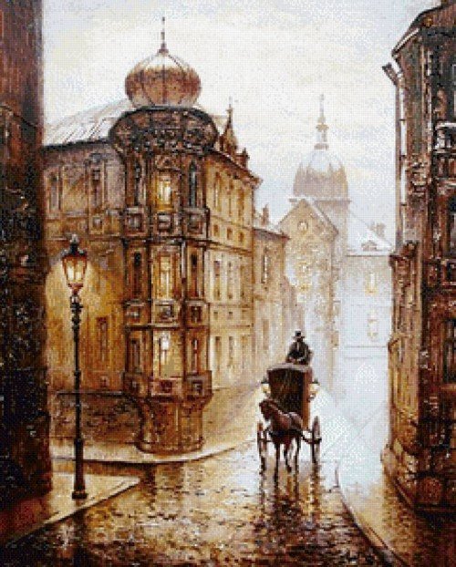 старая прага картина фото