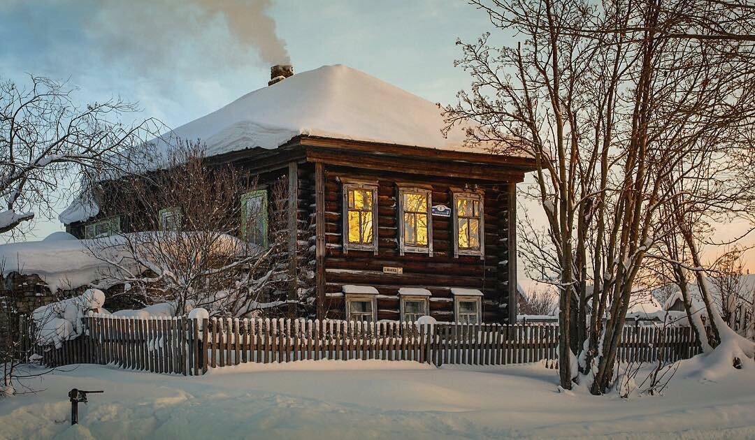 старая русская деревня фото