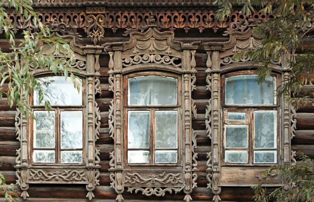 старинные резные наличники фото