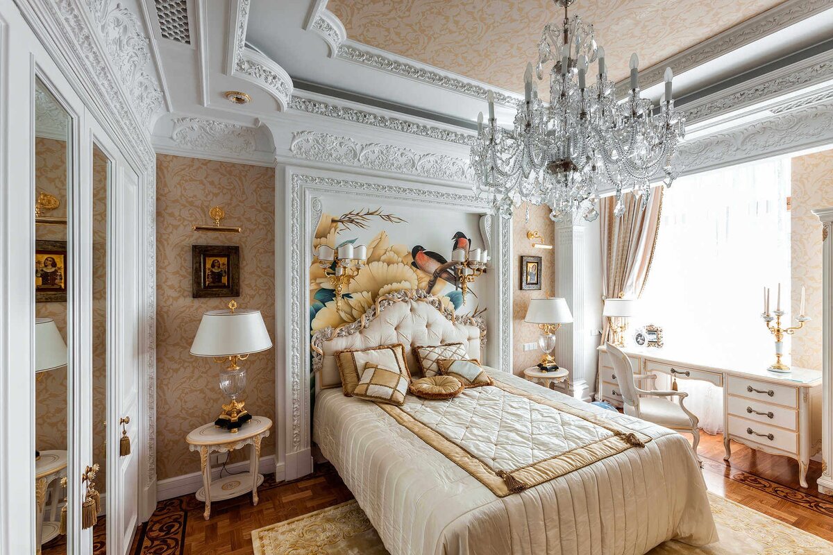 стиль классицизм в интерьере спальни фото