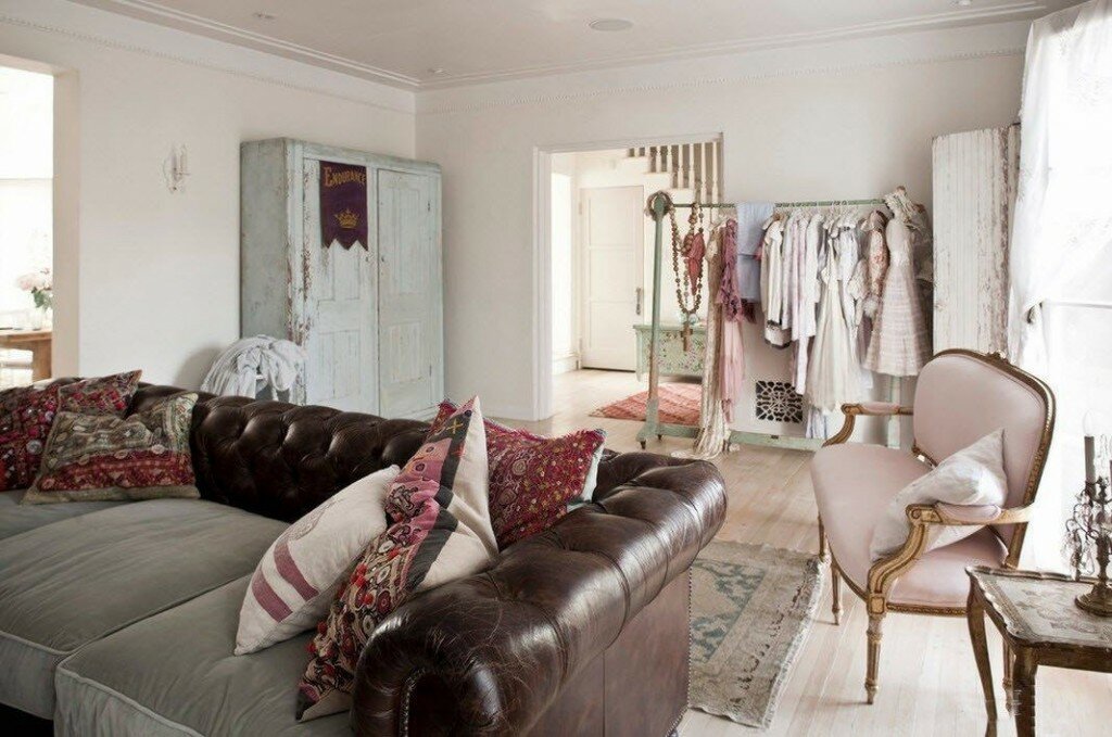 стиль shabby chic текстиль фото