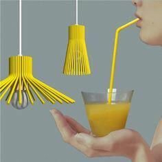 straw lamp фото