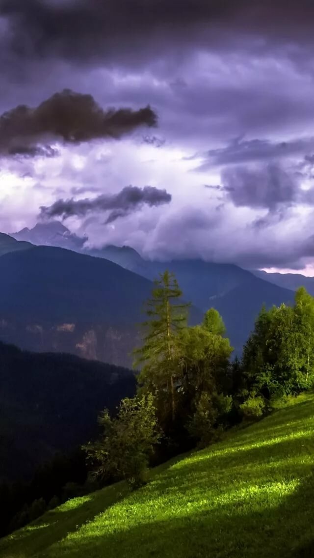 свет в горах фото