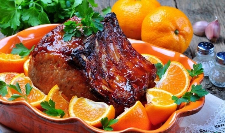 свинина с апельсинами фото