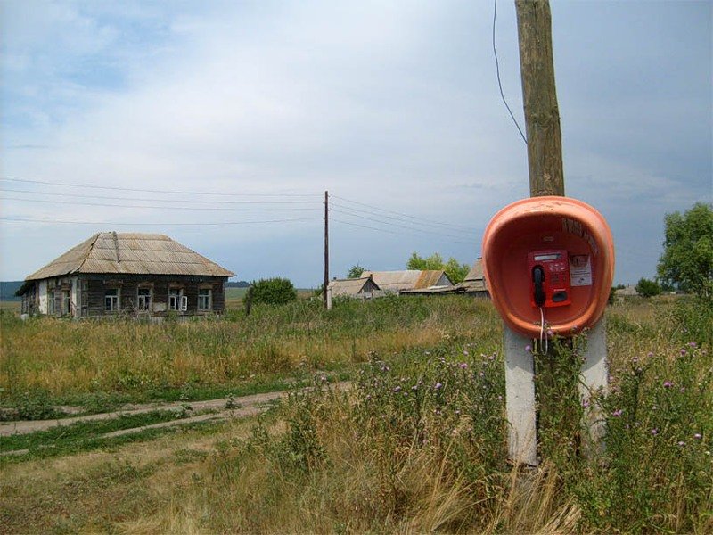 таксафон в деревне фото