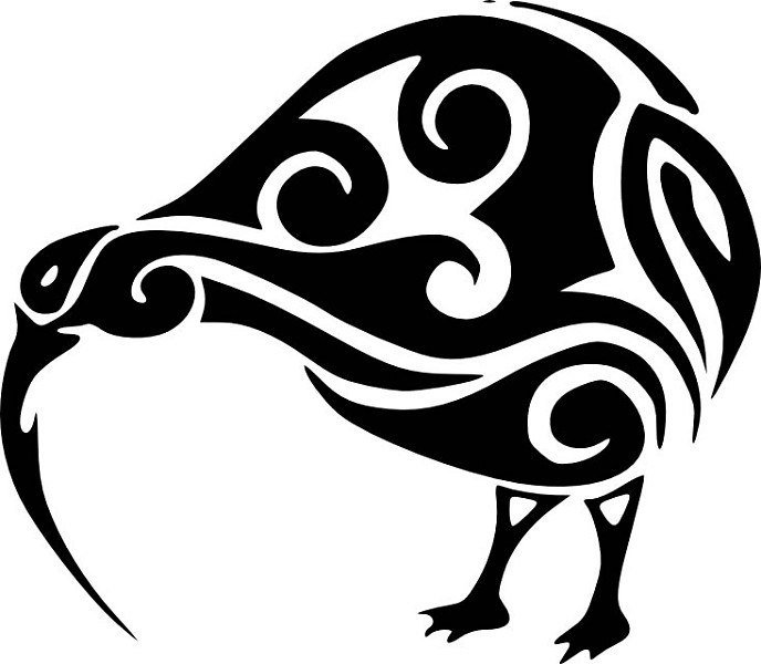 tattoo art maori bird фото
