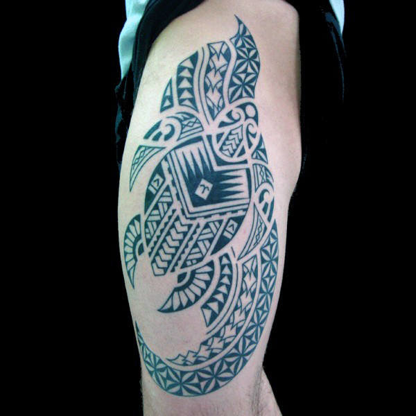 tattoo turtle polynesian style фото
