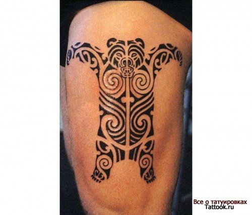 тату маори фото