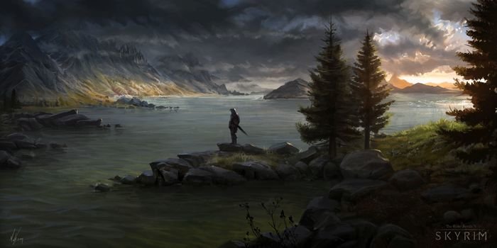 the elder scrolls пейзажи арт фото