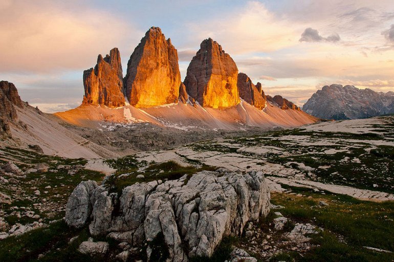 тре чиме ди лаваредо (tre cime di lavaredo) фото