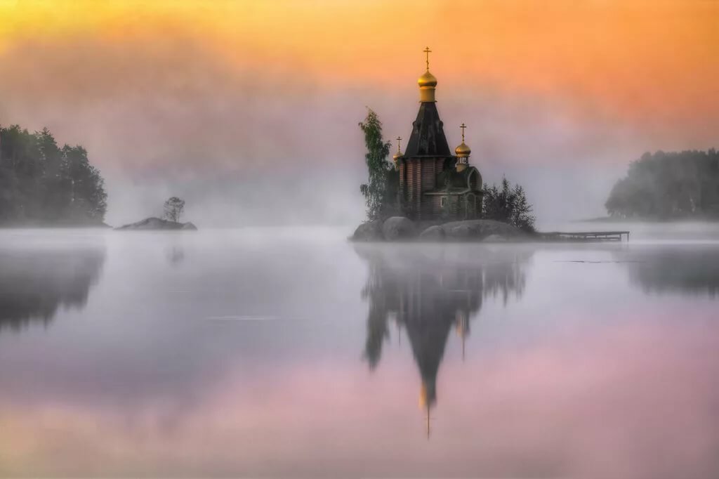 церковь андрея первозванного на реке вуокса фото
