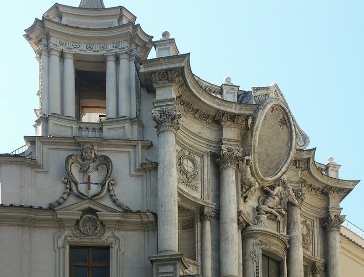 церковь сан-карло алле куатро фонтане. борромини фото