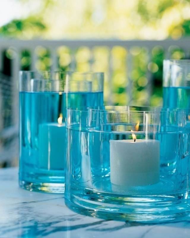 цветная вода в вазах фото