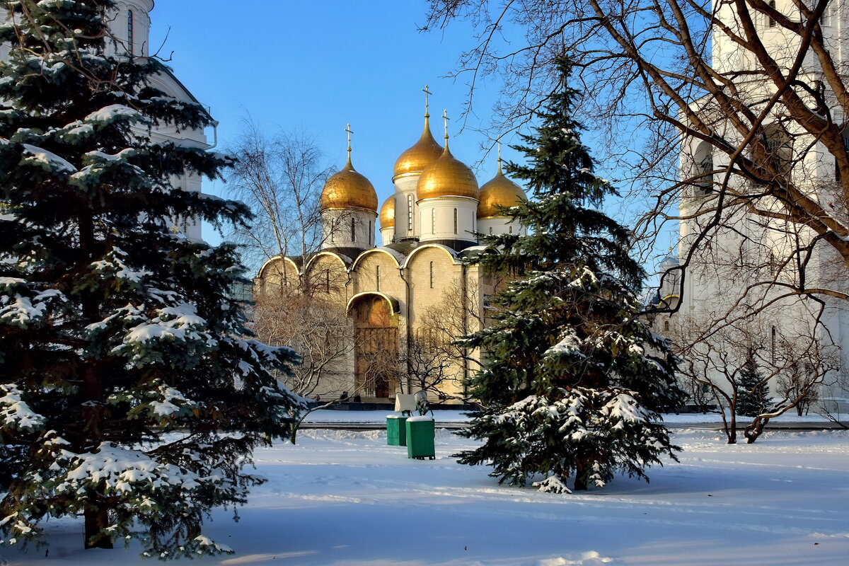 успенский собор московского кремля фото зима фото