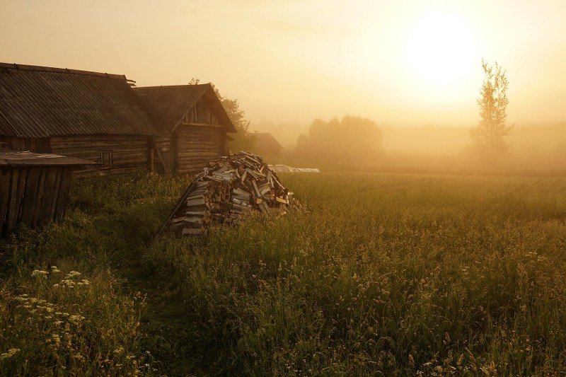 утро в деревне фото