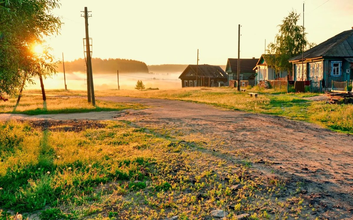 утро в деревне картинки фото