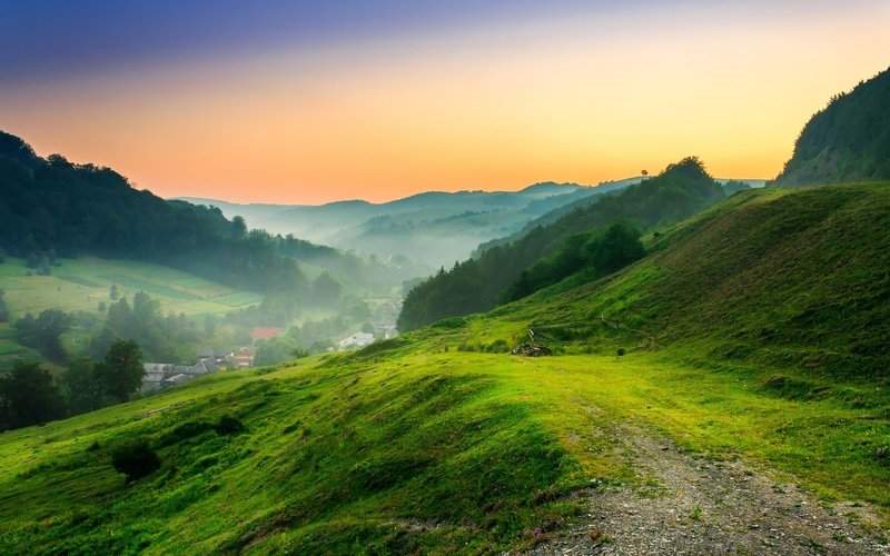 утро в горах фото