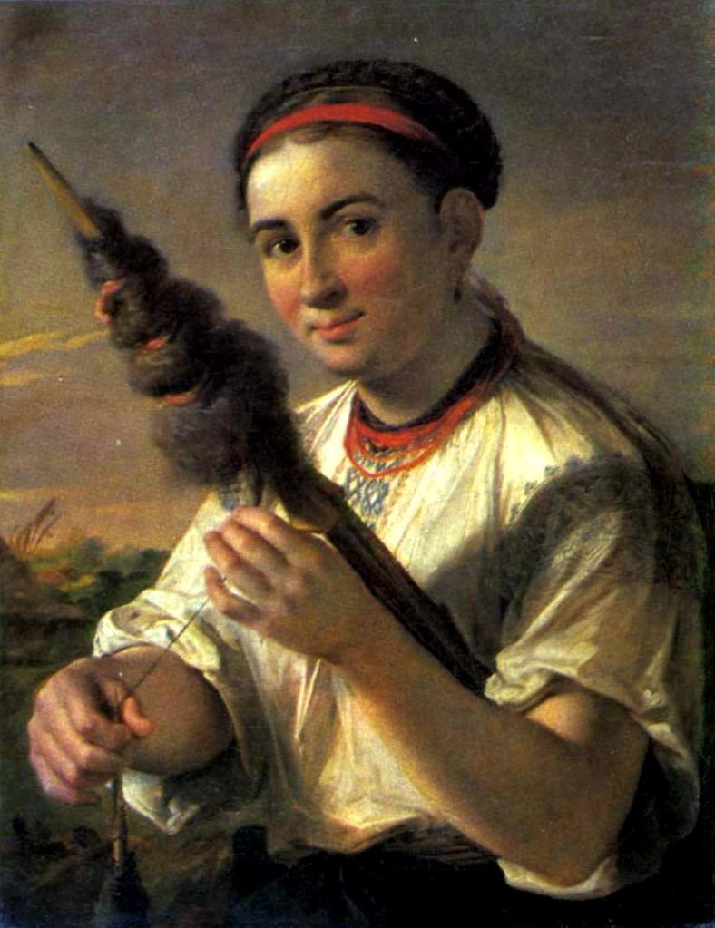 василий андреевич тропинин пряха фото