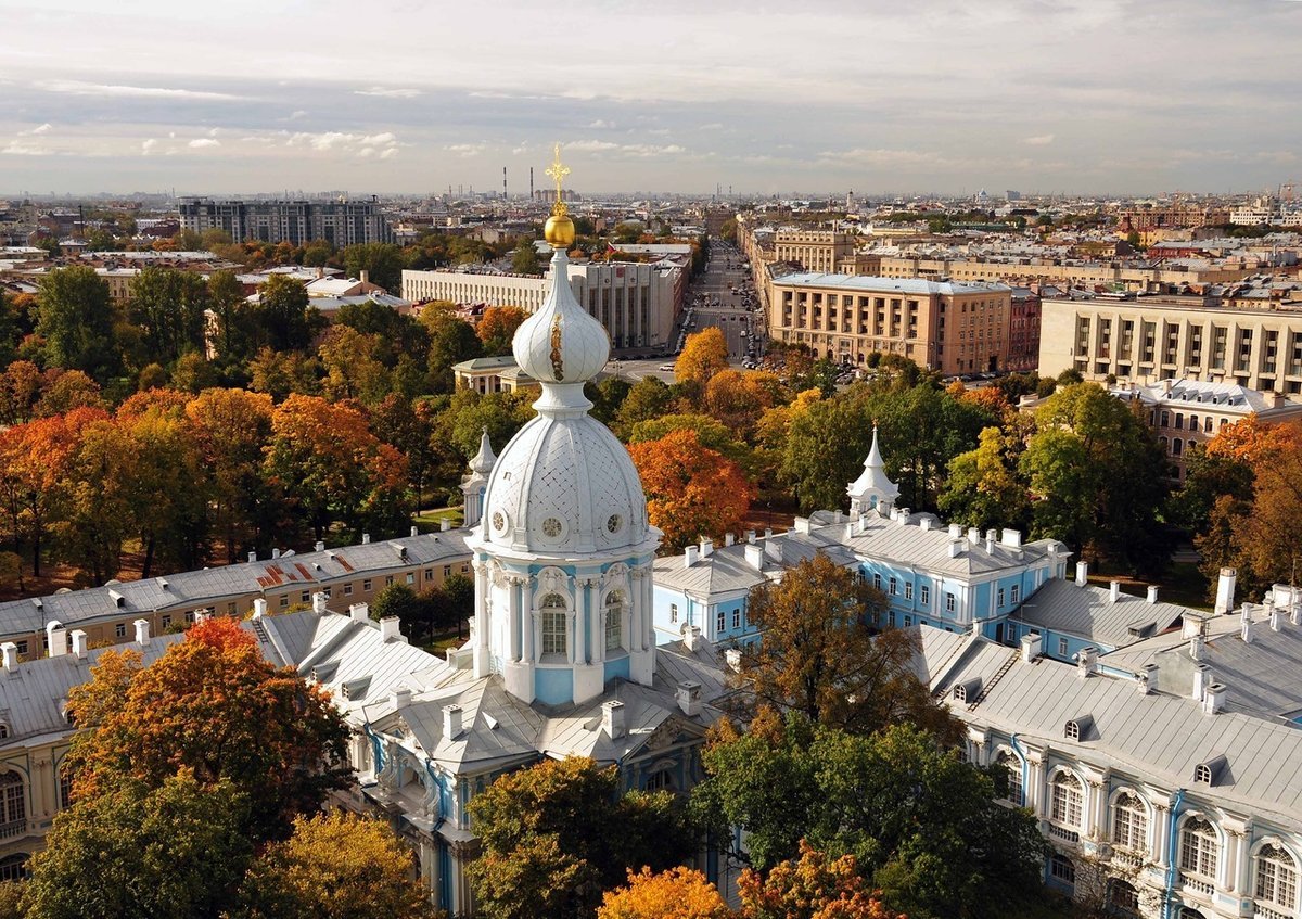 вид на смольный собор фото