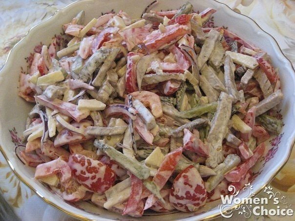 вкусный салат с говядиной фото