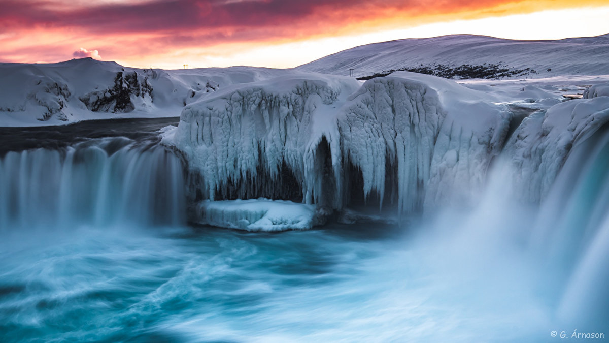 водопад годафосс исландия фото