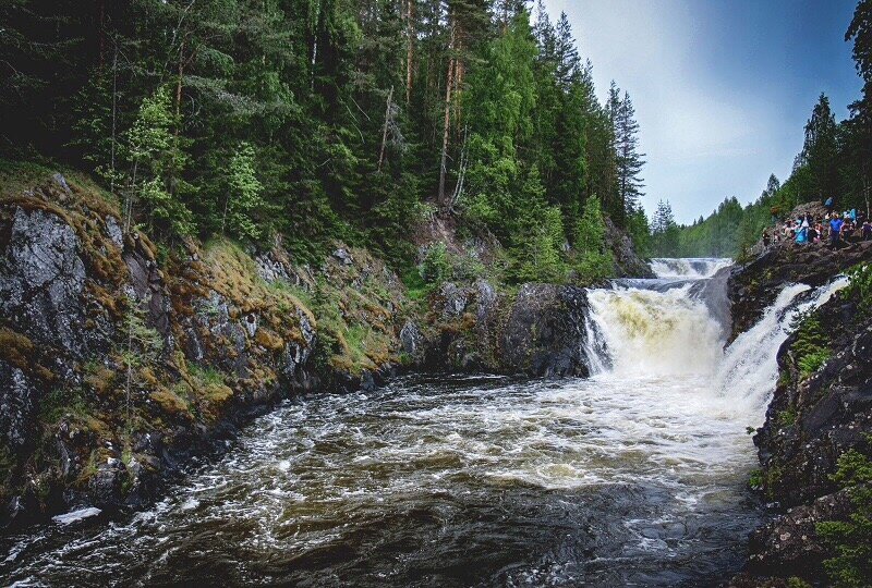 водопад кивач фото