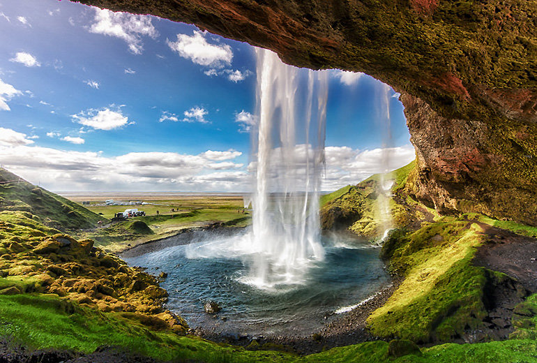 водопад селйяландсфосс фото