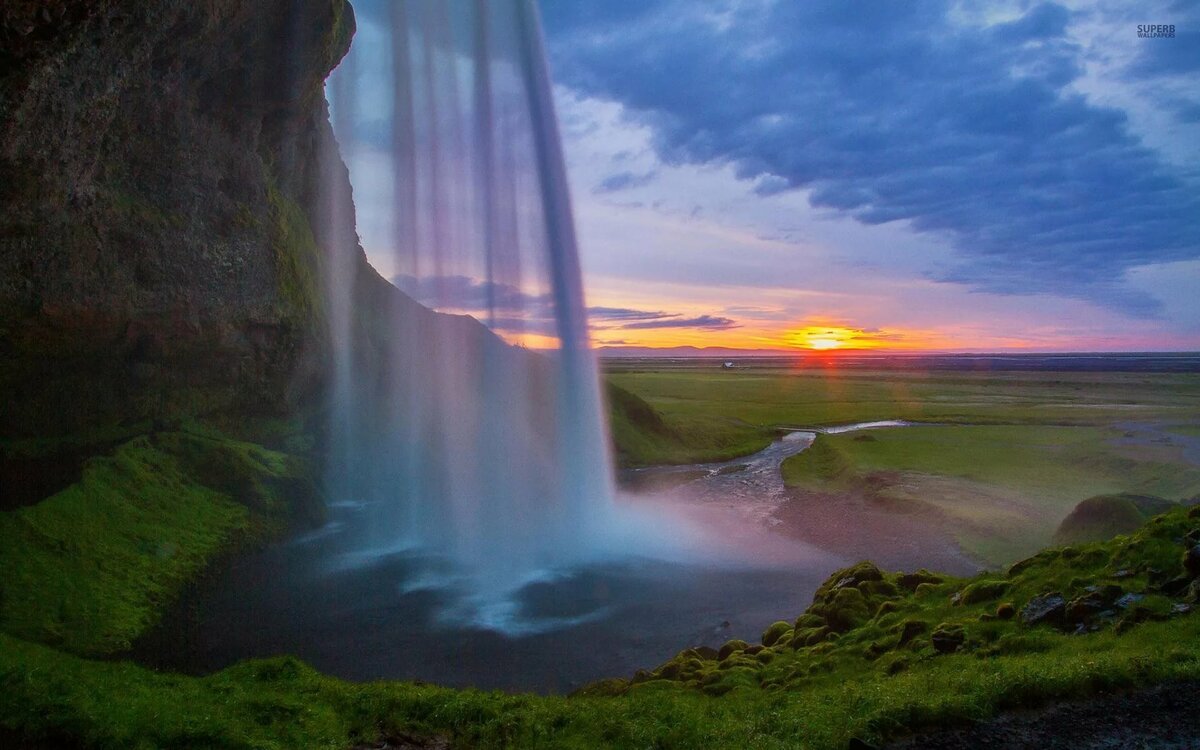 водопад сельяландсфосс фото