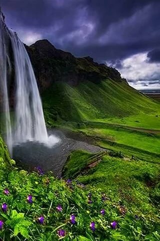 водопад сельяландсфосс исландия фото