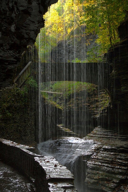 водопад уоткинс-глен, сша фото