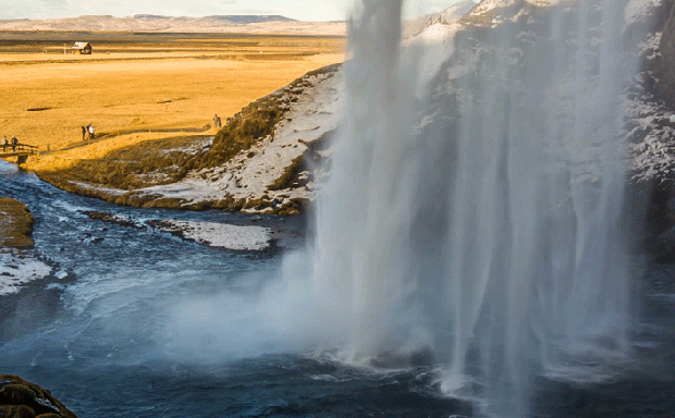 водопады исландии анимация фото